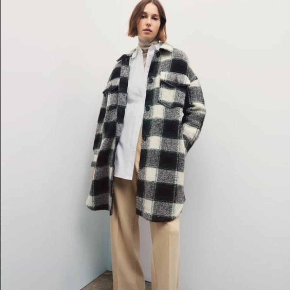 Zara Plaid Overshirt- size small